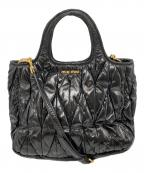 MIU MIUミュウミュウ）の古着「マトラッセ 2WAY ショルダーバッグ」｜ブラック