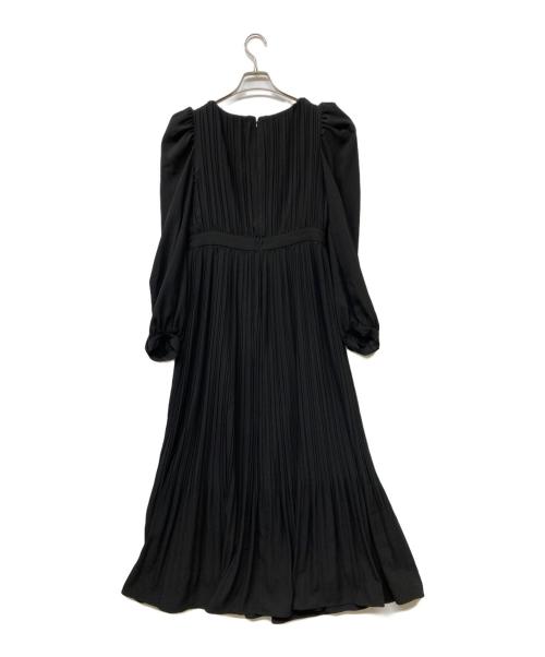 HER LIP TO（ハーリップトゥ）HER LIP TO (ハーリップトゥ) La Rochelle Pleated Dress()・ロシェル・プリーテッド・ドレス ブラック サイズ:Mの古着・服飾アイテム
