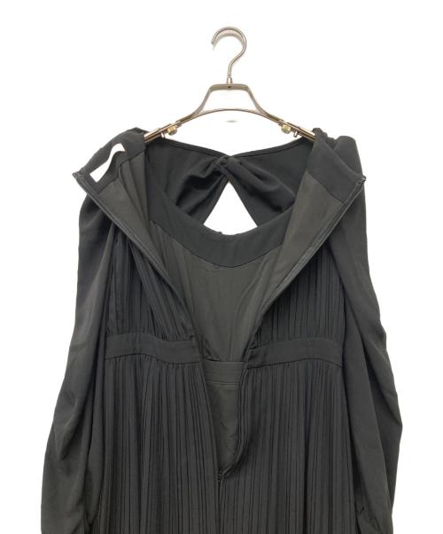 HER LIP TO（ハーリップトゥ）HER LIP TO (ハーリップトゥ) La Rochelle Pleated Dress()・ロシェル・プリーテッド・ドレス ブラック サイズ:Mの古着・服飾アイテム