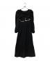 Her lip to（ハーリップトゥ）の古着「La Rochelle Pleated Dress」｜ブラック