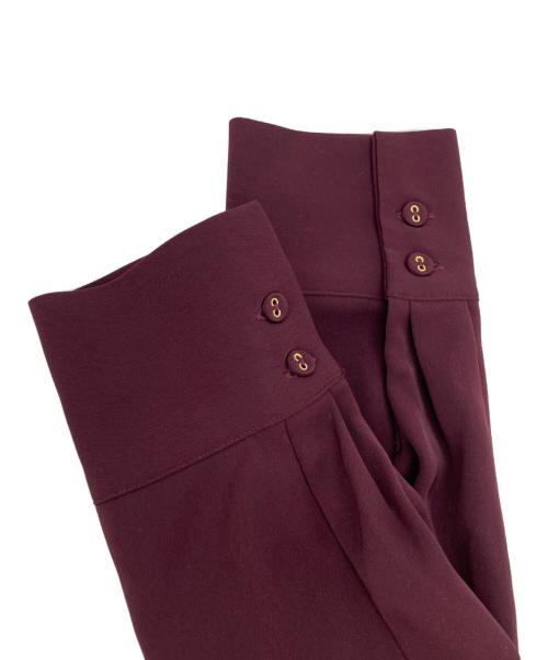 HER LIP TO（ハーリップトゥ）Her lip to (ハーリップトゥ) Modern Mademoiselle Back Ribbon Dress(モダン マドモアゼル バック リボン ドレス) ワインレッド サイズ:Mの古着・服飾アイテム