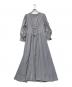 Her lip to (ハーリップトゥ) Lace Sleeve Crepe Long Dress(レース スリーブ クレープ ロング ドレス) ブルー サイズ:SIZEM：6000円