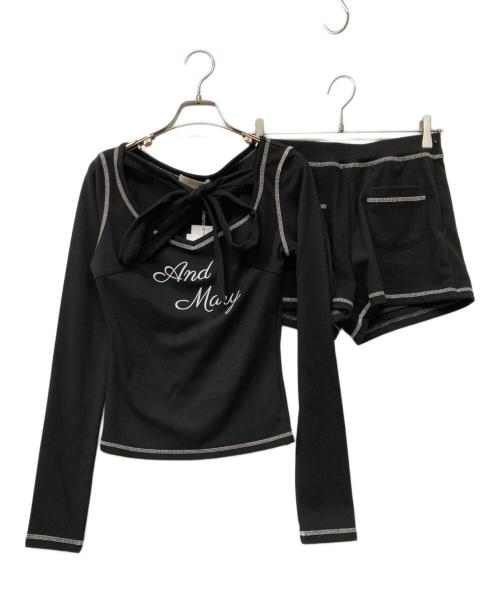 ANDMARY（アンドマリー）ANDMARY (アンドマリー) Judy set up ブラック サイズ:F 未使用品の古着・服飾アイテム