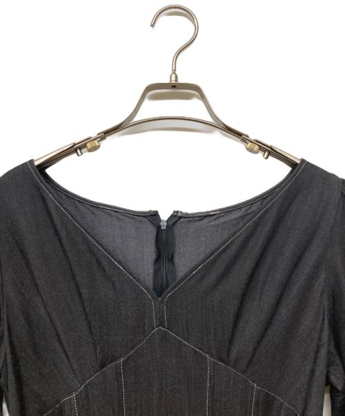 HER LIP TO（ハーリップトゥ）HER LIP TO (ハーリップトゥ) ステッチワンピース ブラック サイズ:Ｍの古着・服飾アイテム