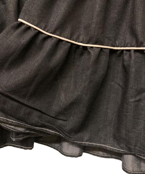HER LIP TO（ハーリップトゥ）HER LIP TO (ハーリップトゥ) ステッチワンピース ブラック サイズ:Ｍの古着・服飾アイテム