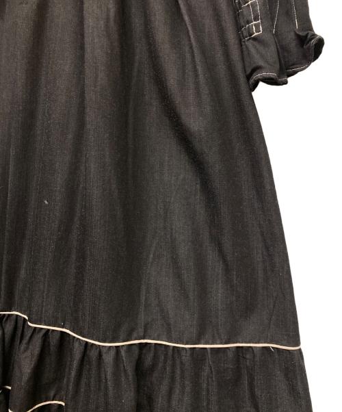 HER LIP TO（ハーリップトゥ）HER LIP TO (ハーリップトゥ) ステッチワンピース ブラック サイズ:Ｍの古着・服飾アイテム