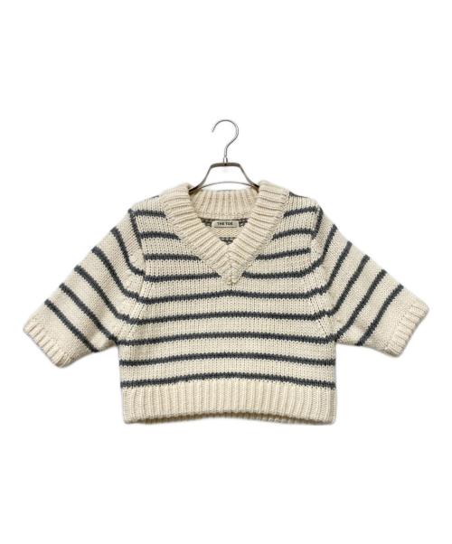 THE TOE（ザ・トゥー）THE TOE (ザ・トゥー) 半袖ニット アイボリー サイズ:ｓｉｚｅＭの古着・服飾アイテム