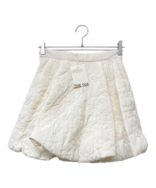 THE TOE（ザ・トゥー）the toe (ザ・トゥー) Evros Quilting Skirt（エヴロス キルティング スカート） アイボリー サイズ:SIZE M 未使用品の古着・服飾アイテム