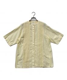 pheeta（フィータ）の古着「Trinity ピンタックバンドカラーシャツ」｜イエロー
