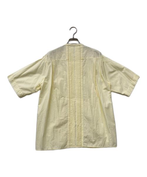 pheeta（フィータ）pheeta (フィータ) Trinity ピンタックバンドカラーシャツ イエロー サイズ:Freeの古着・服飾アイテム