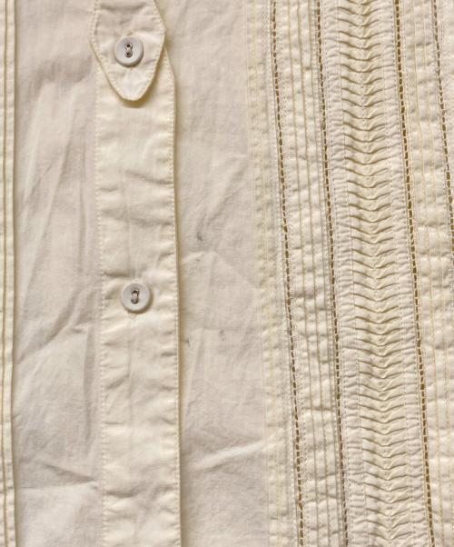 pheeta（フィータ）pheeta (フィータ) Trinity ピンタックバンドカラーシャツ イエロー サイズ:Freeの古着・服飾アイテム