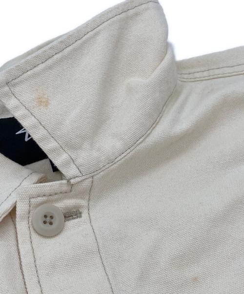 stussy（ステューシー）stussy (ステューシー) Canvas Shop JKT ホワイト サイズ:Mの古着・服飾アイテム