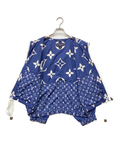 LOUIS VUITTON（ルイ ヴィトン）LOUIS VUITTON (ルイ ヴィトン) モノグラムバミューダナイロンブルゾン ブルー×ホワイト サイズ:SIZE 38の古着・服飾アイテム