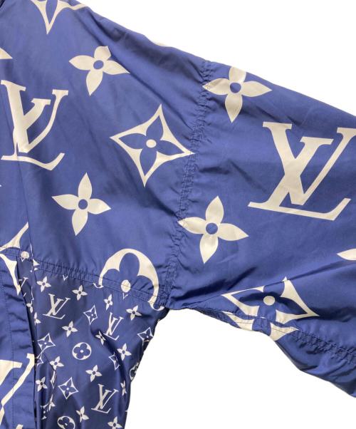LOUIS VUITTON（ルイ ヴィトン）LOUIS VUITTON (ルイ ヴィトン) モノグラムバミューダナイロンブルゾン ブルー×ホワイト サイズ:SIZE 38の古着・服飾アイテム