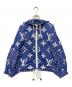 LOUIS VUITTON（ルイ ヴィトン）の古着「モノグラムバミューダナイロンブルゾン」｜ブルー×ホワイト
