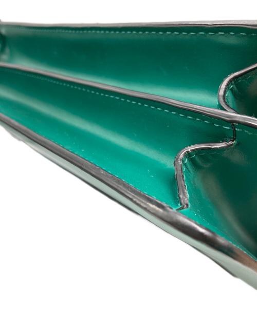BVLGARI（ブルガリ）BVLGARI (ブルガリ) 2WAYハンドバッグ グリーンの古着・服飾アイテム