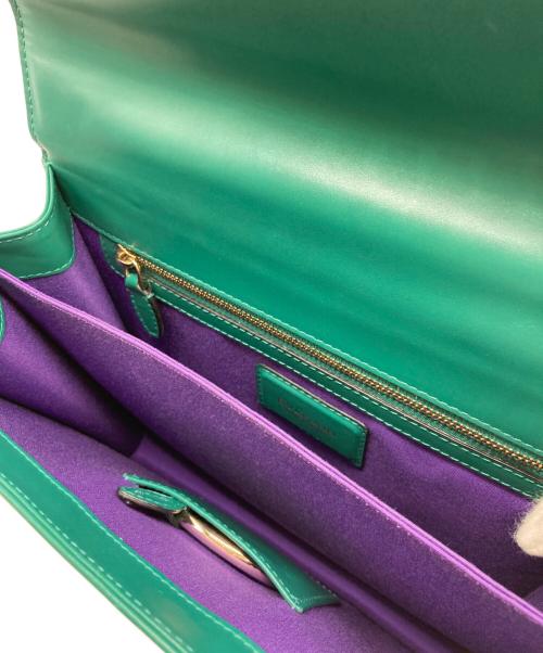 BVLGARI（ブルガリ）BVLGARI (ブルガリ) 2WAYハンドバッグ グリーンの古着・服飾アイテム