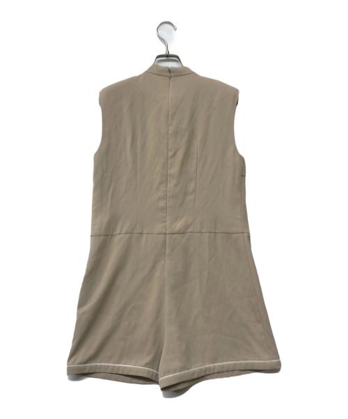 HER LIP TO（ハーリップトゥ）Her lip to (ハーリップトゥ) ノースリーブブラウスワンピース ベージュ サイズ:2Mの古着・服飾アイテム