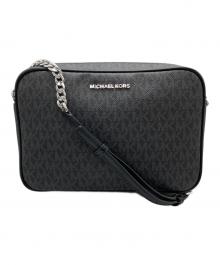 MICHAEL KORS（マイケルコース）の古着「MKシグネチャー チェーンショルダーバッグ」｜ブラック