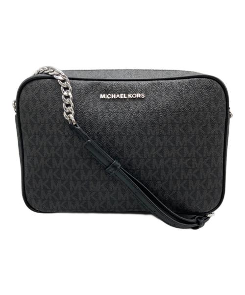 MICHAEL KORS（マイケルコース）MICHAEL KORS (マイケルコース) MKシグネチャー チェーンショルダーバッグ ブラックの古着・服飾アイテム