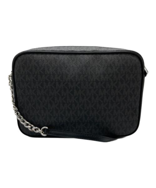 MICHAEL KORS（マイケルコース）MICHAEL KORS (マイケルコース) MKシグネチャー チェーンショルダーバッグ ブラックの古着・服飾アイテム