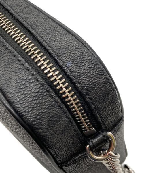 MICHAEL KORS（マイケルコース）MICHAEL KORS (マイケルコース) MKシグネチャー チェーンショルダーバッグ ブラックの古着・服飾アイテム