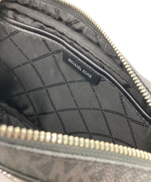 MICHAEL KORS（マイケルコース）MICHAEL KORS (マイケルコース) MKシグネチャー チェーンショルダーバッグ ブラックの古着・服飾アイテム