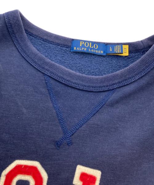 POLO RALPH LAUREN（ポロ・ラルフローレン）POLO RALPH LAUREN (ポロ・ラルフローレン) 21AW LSCNM1-LONG SLEEVE-KNIT/エルエスシーエヌエムワン ロング スリーブ ニット ネイビー サイズ:Lの古着・服飾アイテム