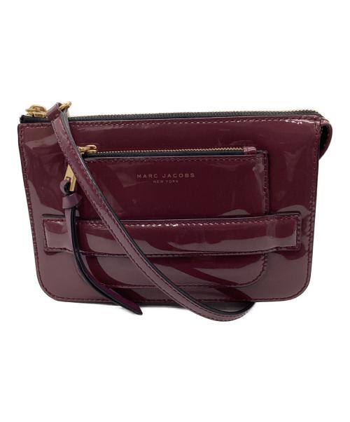 MARC JACOBS（マークジェイコブス）MARC JACOBS (マークジェイコブス) エナメルショルダーバッグ ワインレッドの古着・服飾アイテム