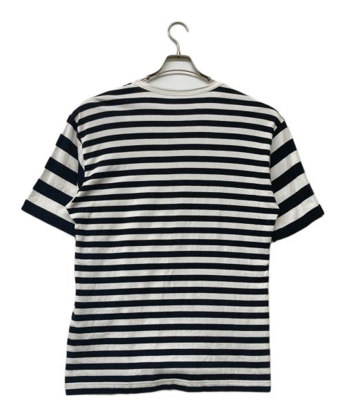 GROUND Y（グラウンドワイ）DIFFERENT LINES BORDER JERSEY GYLOGO TYPE-E GRAPHIC PRINT T-SHIRT/ディファレント ラインズ ボーダー ジャージー ジーワイ ロゴ タイプ イー グラフィック プリント ティーの古着・服飾アイテム