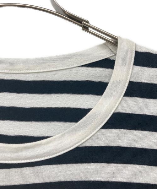 GROUND Y（グラウンドワイ）DIFFERENT LINES BORDER JERSEY GYLOGO TYPE-E GRAPHIC PRINT T-SHIRT/ディファレント ラインズ ボーダー ジャージー ジーワイ ロゴ タイプ イー グラフィック プリント ティーの古着・服飾アイテム