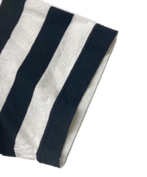 GROUND Y（グラウンドワイ）DIFFERENT LINES BORDER JERSEY GYLOGO TYPE-E GRAPHIC PRINT T-SHIRT/ディファレント ラインズ ボーダー ジャージー ジーワイ ロゴ タイプ イー グラフィック プリント ティーの古着・服飾アイテム