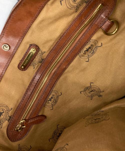 RALPH LAUREN（ラルフローレン）RALPH LAUREN (ラルフローレン) タータンチェックトートバッグ グリーンの古着・服飾アイテム