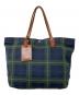 RALPH LAUREN（ラルフローレン）の古着「タータンチェックトートバッグ」｜グリーン