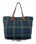 RALPH LAUREN (ラルフローレン) タータンチェックトートバッグ グリーン：7000円