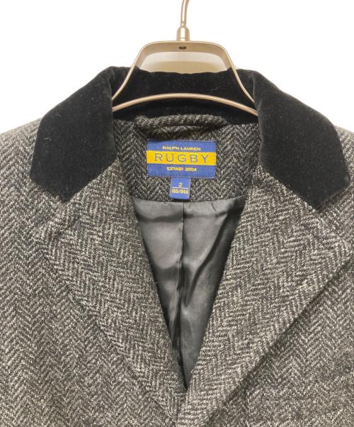 Rugby Ralph Lauren（ラグビーラルフローレン）Rugby Ralph Lauren (ラグビーラルフローレン) ツイードチェスターコート グレー サイズ:2の古着・服飾アイテム