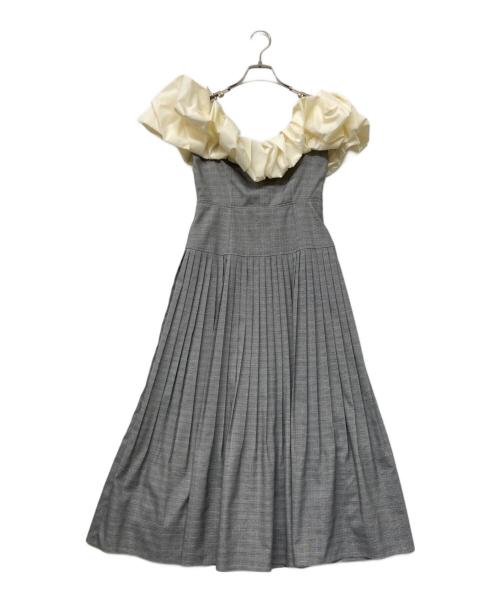 furfur（ファーファー）furfur (ファーファー) タフタフォルムドレス ホワイト サイズ:SIZE1の古着・服飾アイテム