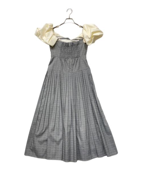 furfur（ファーファー）furfur (ファーファー) タフタフォルムドレス ホワイト サイズ:SIZE1の古着・服飾アイテム