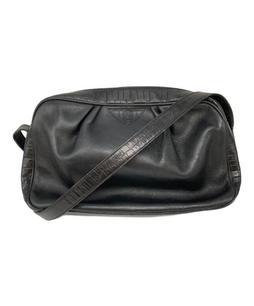 OLD FENDI（オールドフェンディ）OLD FENDI (オールドフェンディ) ヴィンテージレザーショルダーバッグ ブラックの古着・服飾アイテム