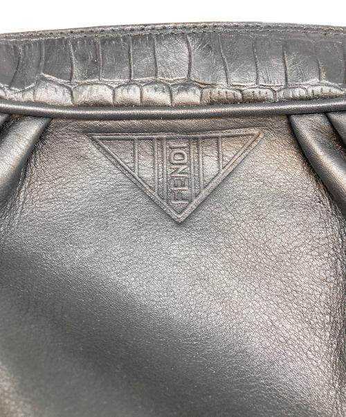 OLD FENDI（オールドフェンディ）OLD FENDI (オールドフェンディ) ヴィンテージレザーショルダーバッグ ブラックの古着・服飾アイテム