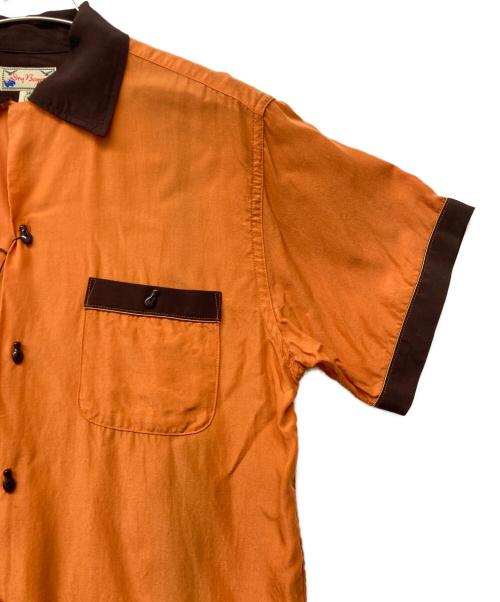 Dry Bones（ドライボーンズ）Dry bones (ドライボーンズ) ヤシの木刺繍アロハシャツ オレンジ サイズ:SIZE S 未使用品の古着・服飾アイテム