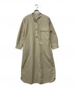 MHLエムエイチエル）の古着「DENSE COTTON シャツワンピース」｜ベージュ