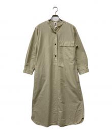 MHL（エムエイチエル）の古着「DENSE COTTON シャツワンピース」｜ベージュ