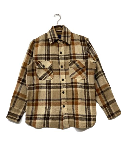 Brewster（ブリュスター）Brewster (ブリュスター) チェックシャツ ベージュ×ブラウン サイズ:-の古着・服飾アイテム