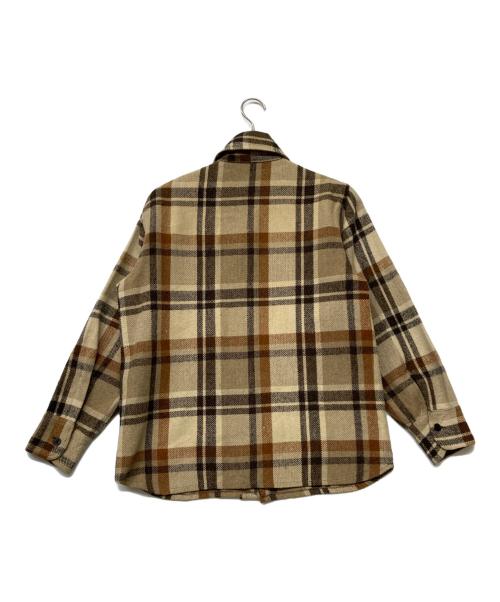 Brewster（ブリュスター）Brewster (ブリュスター) チェックシャツ ベージュ×ブラウン サイズ:-の古着・服飾アイテム