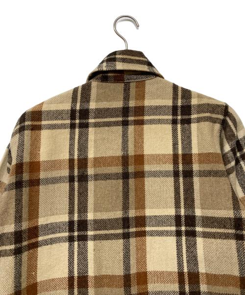 Brewster（ブリュスター）Brewster (ブリュスター) チェックシャツ ベージュ×ブラウン サイズ:-の古着・服飾アイテム