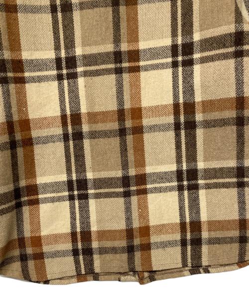 Brewster（ブリュスター）Brewster (ブリュスター) チェックシャツ ベージュ×ブラウン サイズ:-の古着・服飾アイテム