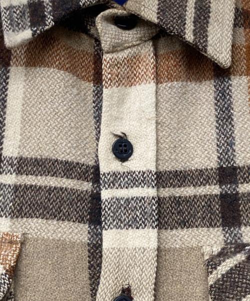 Brewster（ブリュスター）Brewster (ブリュスター) チェックシャツ ベージュ×ブラウン サイズ:-の古着・服飾アイテム