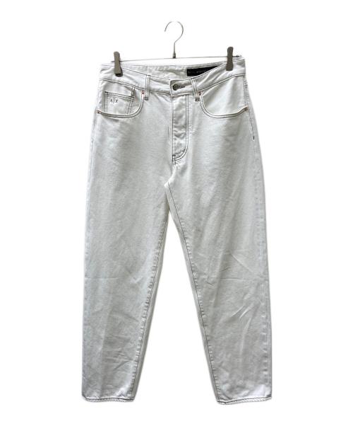 ARMANI EXCHANGE（アルマーニ エクスチェンジ）ARMANI EXCHANGE (アルマーニ エクスチェンジ) Loose fit jeans in Cotton Bull Denim ホワイト サイズ:28の古着・服飾アイテム