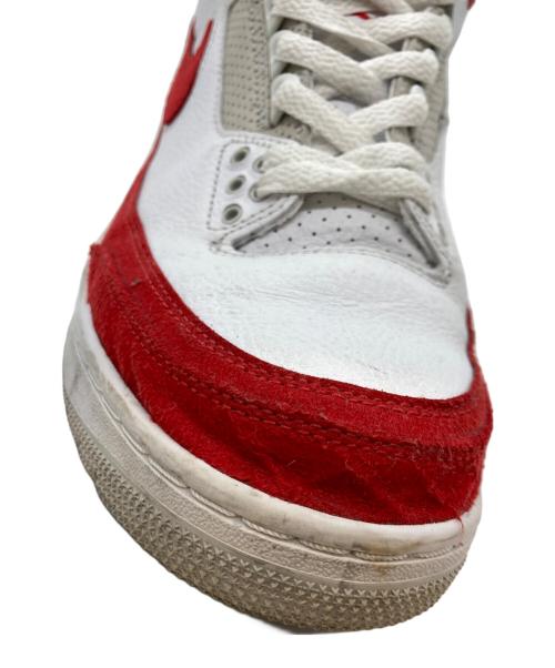 NIKE（ナイキ）NIKE (ナイキ) Air Jordan 3 Retro/エアジョーダンスリーレトロ レッド×ホワイト サイズ:25.5の古着・服飾アイテム